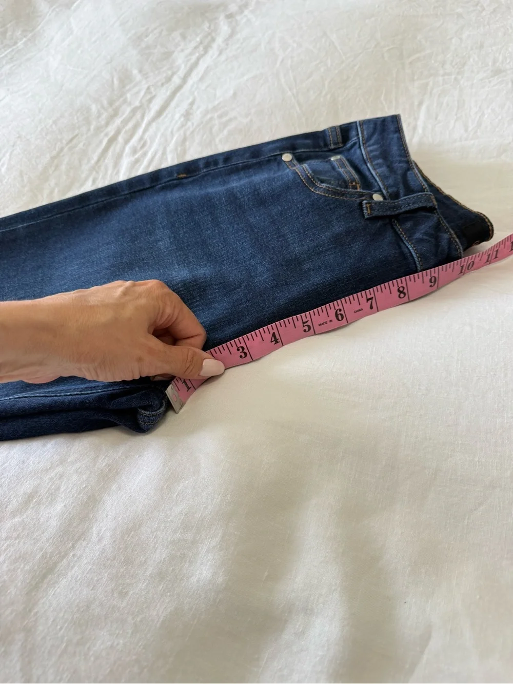 Quince | Women 30 | Luna Stretch Slim Straight Jean Midnight Blue | Inseam 28.5”